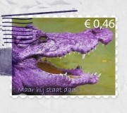 paarse krokodil zegel