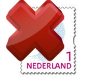 postzegel met kruis