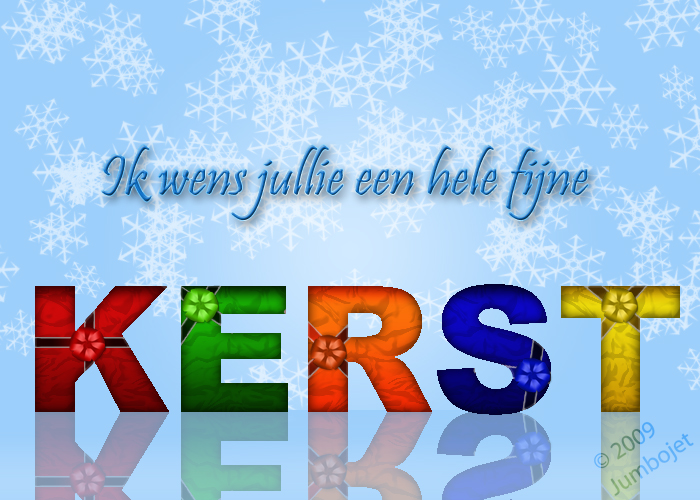ingepakte kerstkaart
