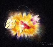 3D explosie tekst