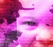waterverf typografisch portret